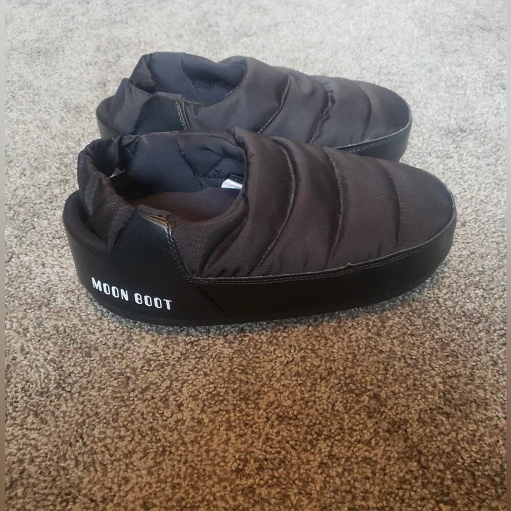 $150 Moon Boot Sandal Mules Nylon Slippers 8.5 NWOT - Picture 3 of 8